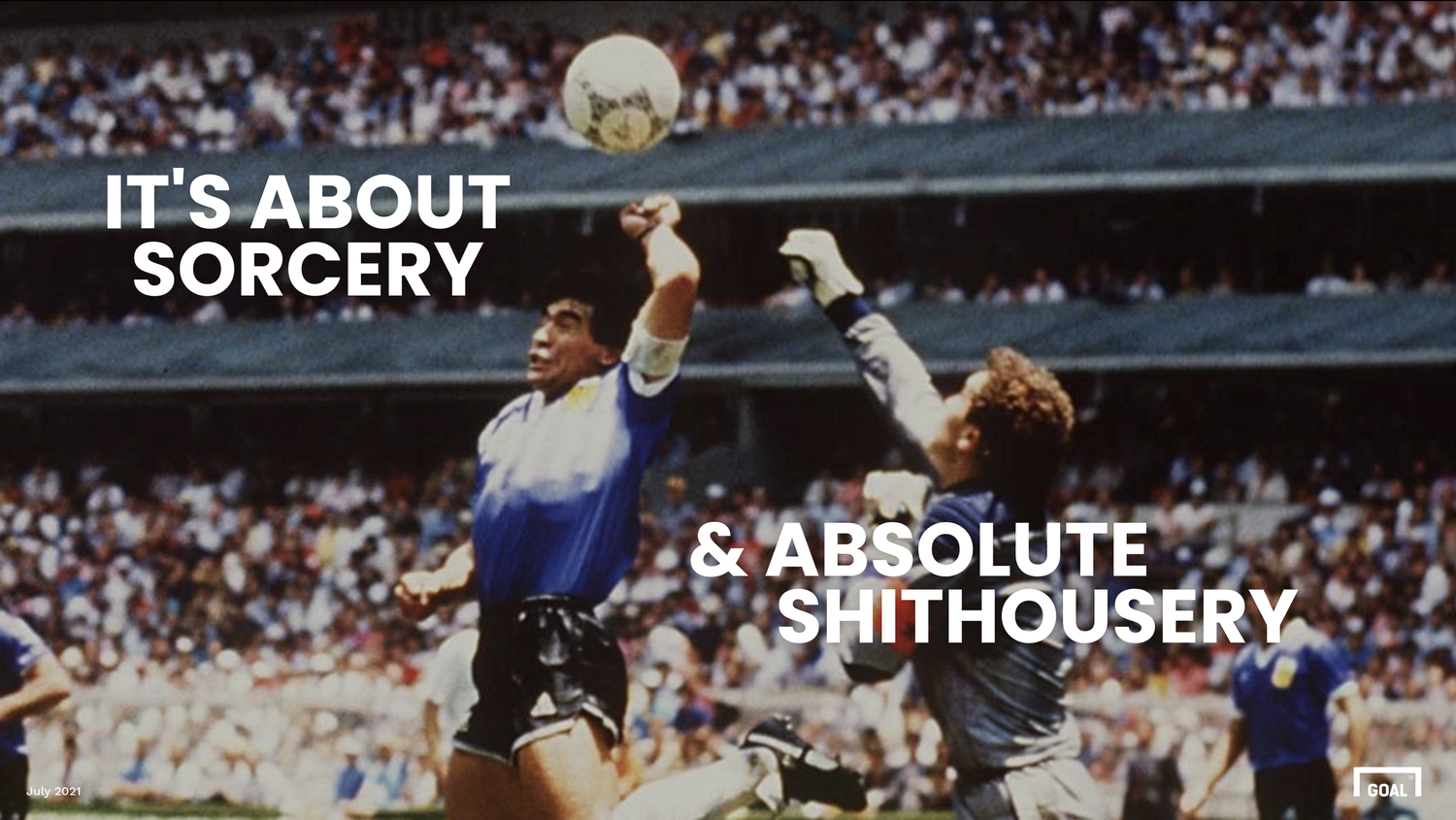 It's about sorcery & absolute shithousery