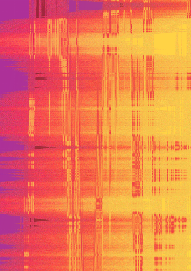 Orange purple glitch