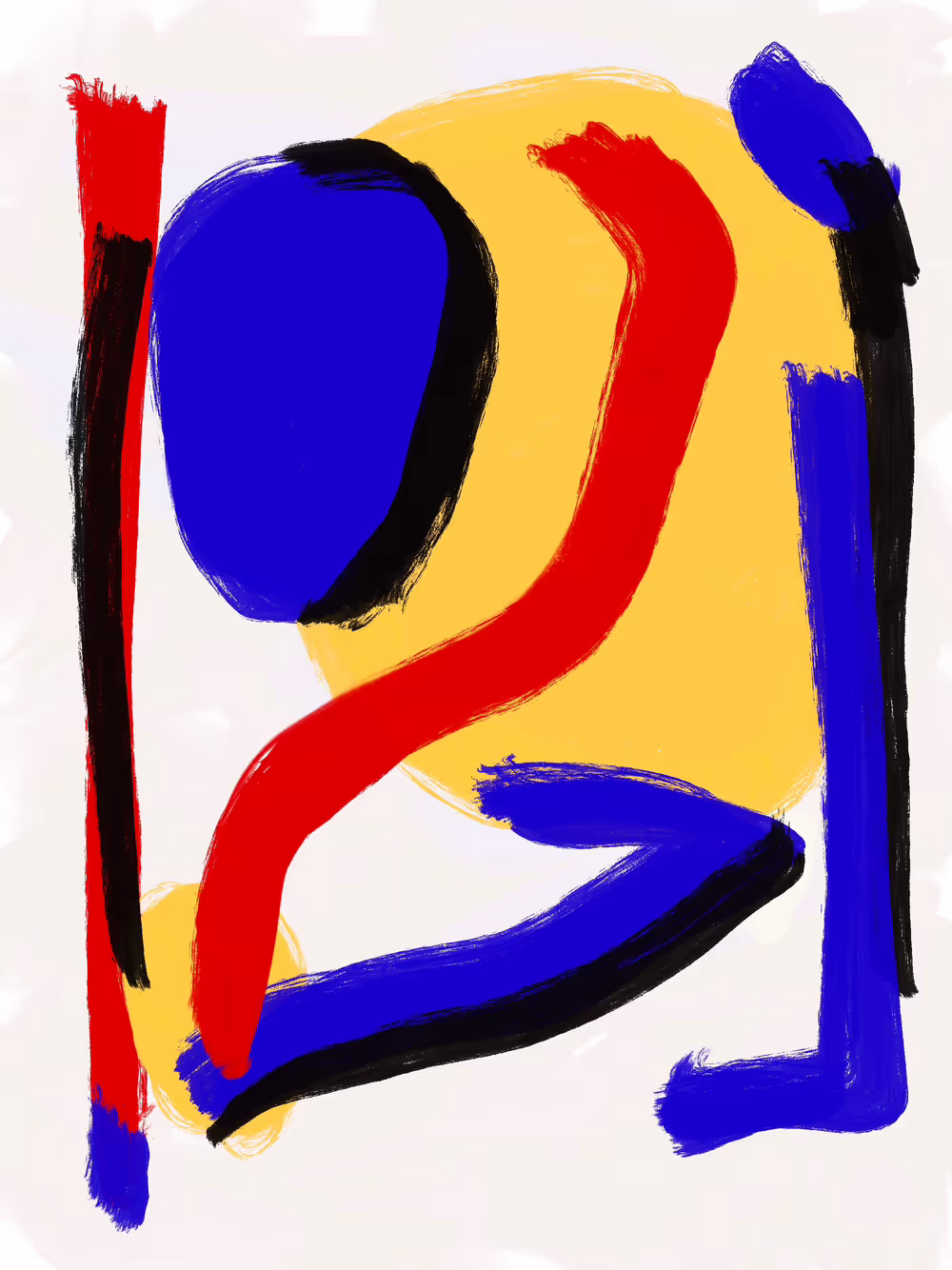 Primary colours composition