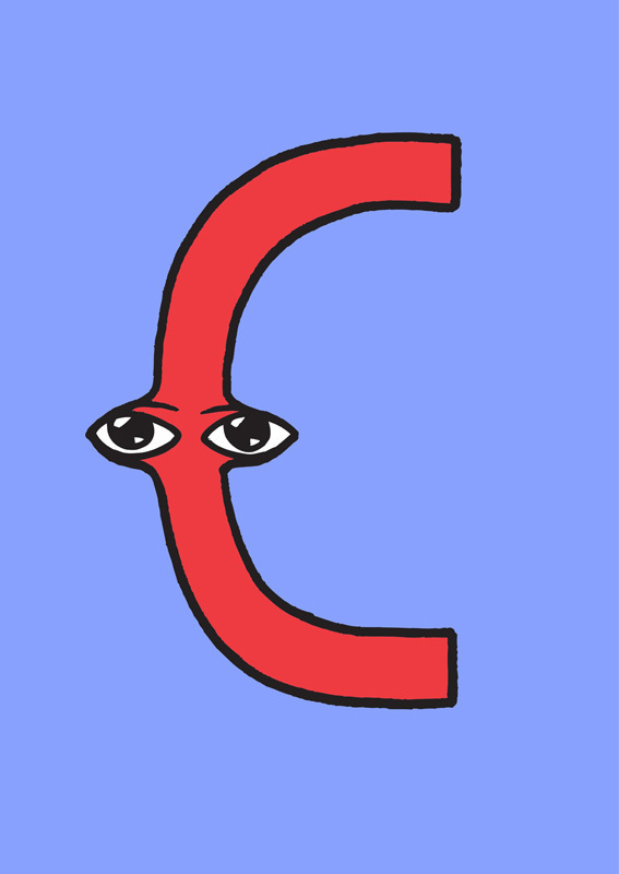 C with eyes
